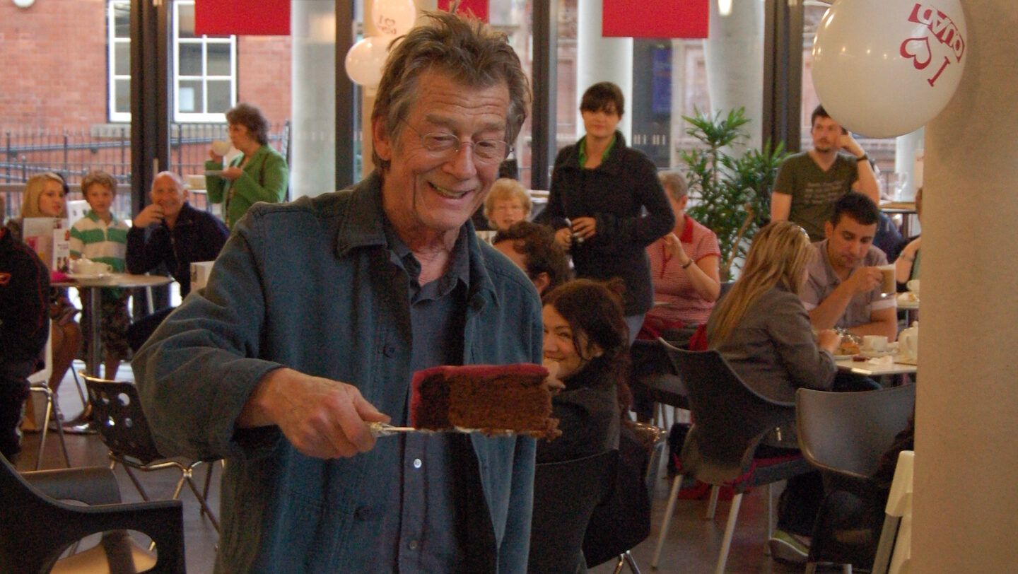 September 2009 Actor Sir John Hurt visits QUAD and becomes our first patron